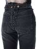 Jean Paul Gaultier Lacing Knee Bonded Jeans - Black - Thumbnail 3