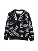 KIDS MM6 Maison Margiela Felpa Sweatshirt - Black - Thumbnail 1