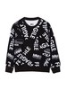 KIDS MM6 Maison Margiela Felpa Sweatshirt - Black - Thumbnail 2