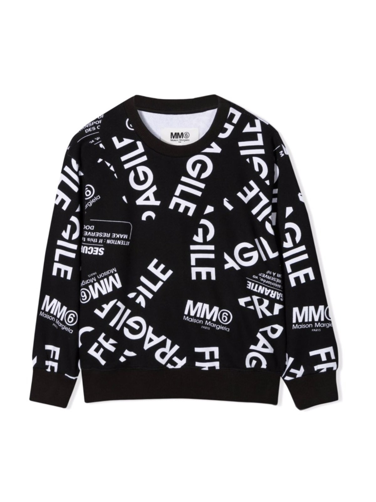 KIDS MM6 Maison Margiela Felpa Sweatshirt - Black - Image 2 of 5