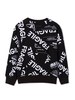 KIDS MM6 Maison Margiela Felpa Sweatshirt - Black - Thumbnail 4