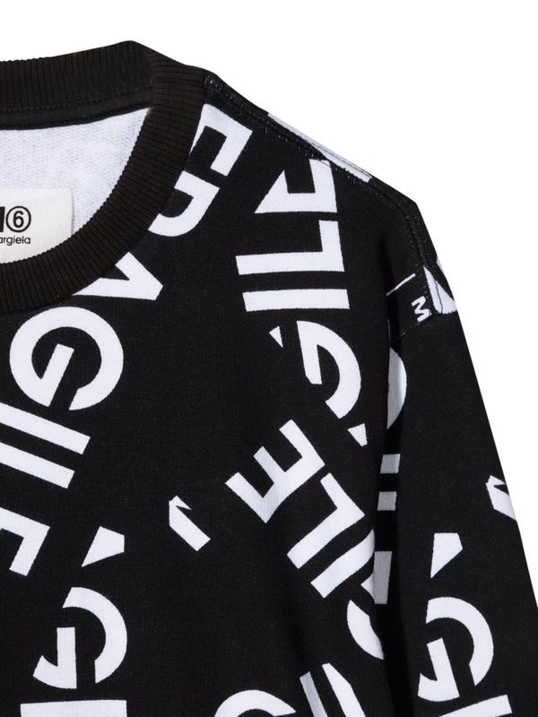 KIDS MM6 Maison Margiela Felpa Sweatshirt - Black