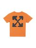 KIDS Off-White T-shirt In Jersey Di Cotone Stampato T-shirt - Orange - Thumbnail 5