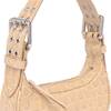 BY FAR Mini Soho Croco Shoulder Bag - Beige - Thumbnail 4