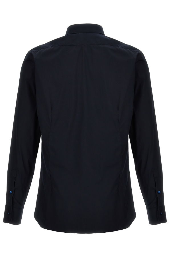 Barba Napoli Poplin Shirt - Blue