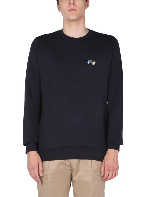 PAUL SMITH Splatter Print Sweatshirt - Blue