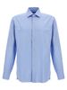 Barba Napoli Cotton Shirt - Light Blue - Thumbnail 1