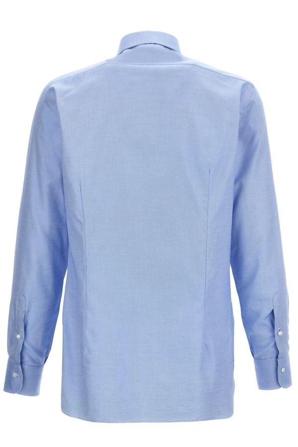 Barba Napoli Cotton Shirt - Light Blue