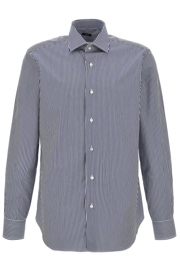 Barba Napoli Striped Shirt - Blue