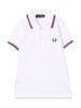 KIDS Fred Perry My First Fred Perry Shirt Top - White - Thumbnail 2