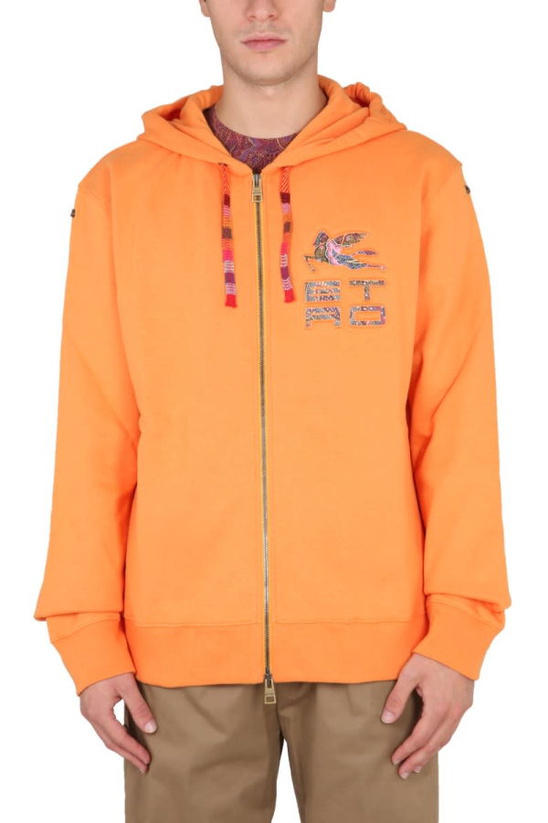 Etro Zip Sweatshirt - Orange