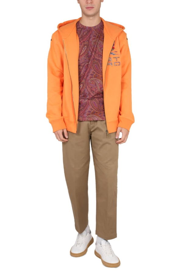 Etro Zip Sweatshirt - Orange