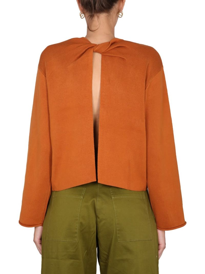Proenza Schouler White Label Silk Blend Knit - Orange