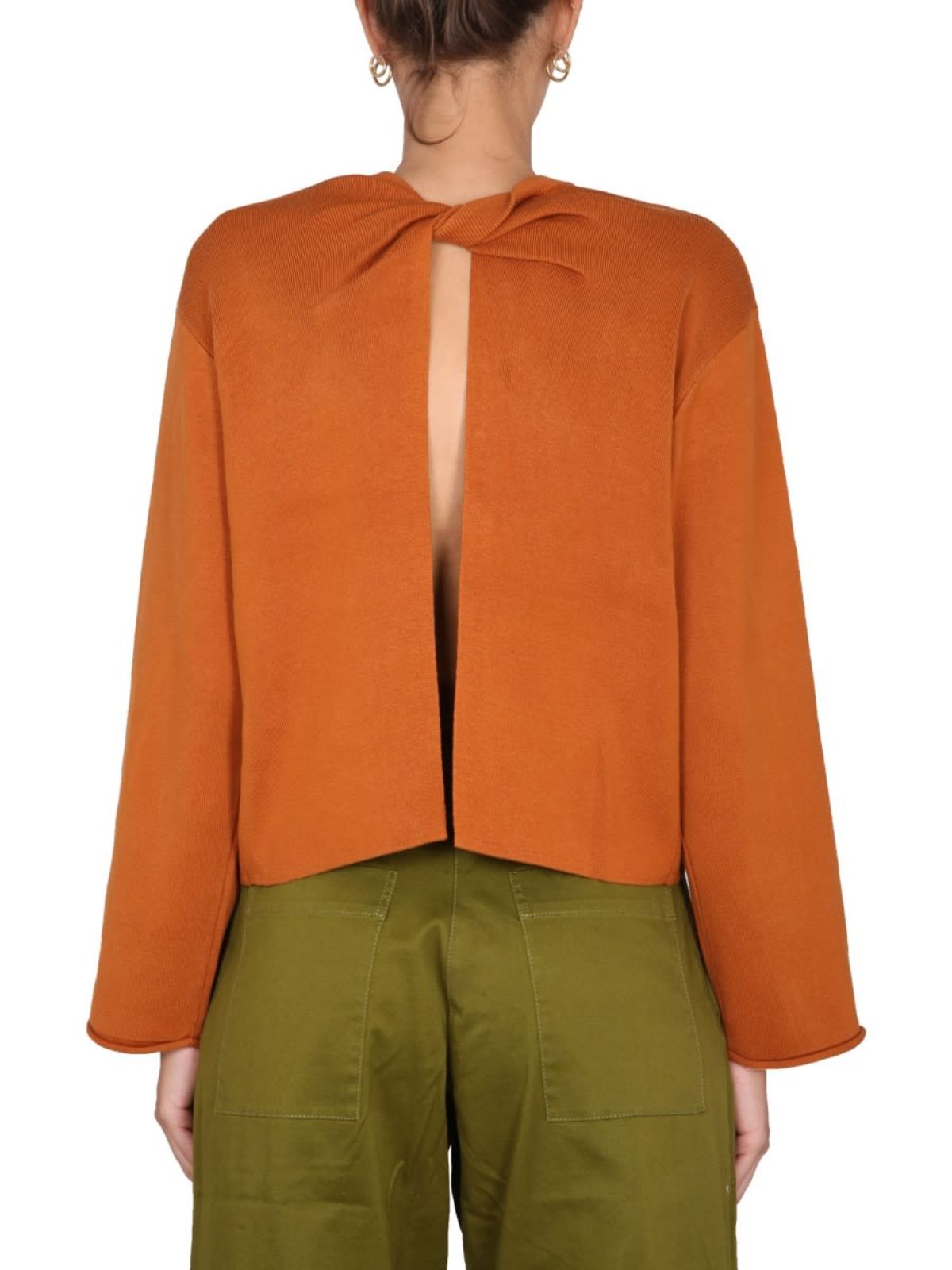Proenza Schouler White Label Silk Blend Knit - Orange - Image 3 of 4