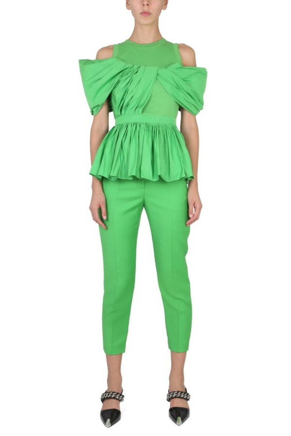Alexander McQueen Cigarette Pants - Green