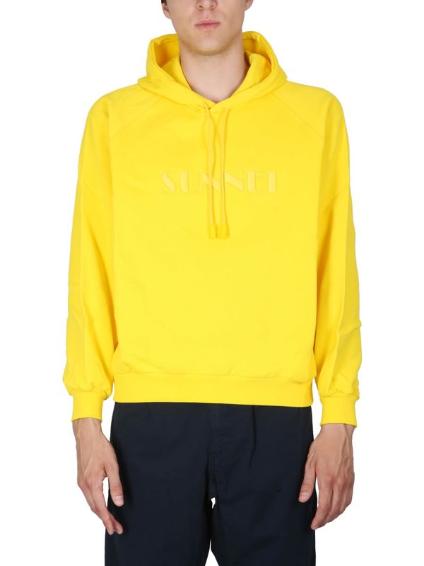 Sunnei Cotton Sweatshirt - Sweatshirt - Yellow