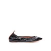 Lanvin Leather Ballerina Flats - Black - Thumbnail 1