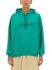 Sunnei Sweatshirt With Logo Sweatshirt - Green - Thumbnail 1