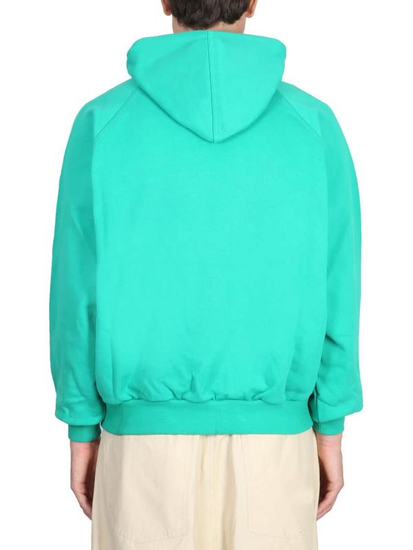 Sunnei Sweatshirt With Logo Sweatshirt - Green