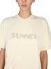 Sunnei Crewneck T-shirt - Beige - Thumbnail 4