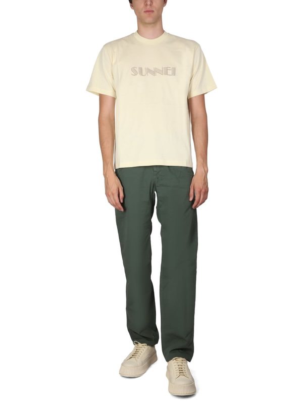 Sunnei Crewneck T-shirt - Beige