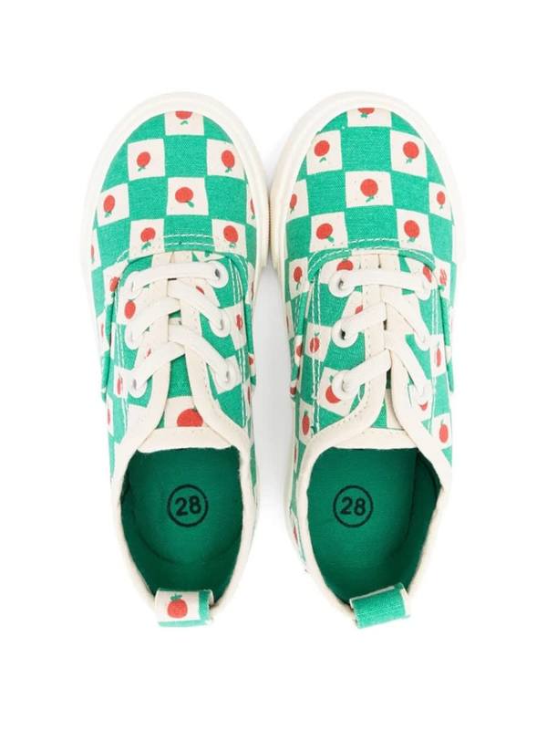 KIDS Bobo Choses Tomato All Over Laces Trainers - White