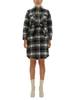 Woolrich Check Print Coat - Black - Thumbnail 1