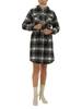 Woolrich Check Print Coat - Black - Thumbnail 2