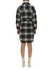 Woolrich Check Print Coat - Black - Thumbnail 3