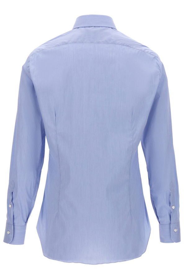 Barba Napoli Poplin Shirt - Light Blue