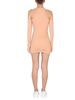 Off-White Asymmetric Mini Dress - Brown - Thumbnail 4