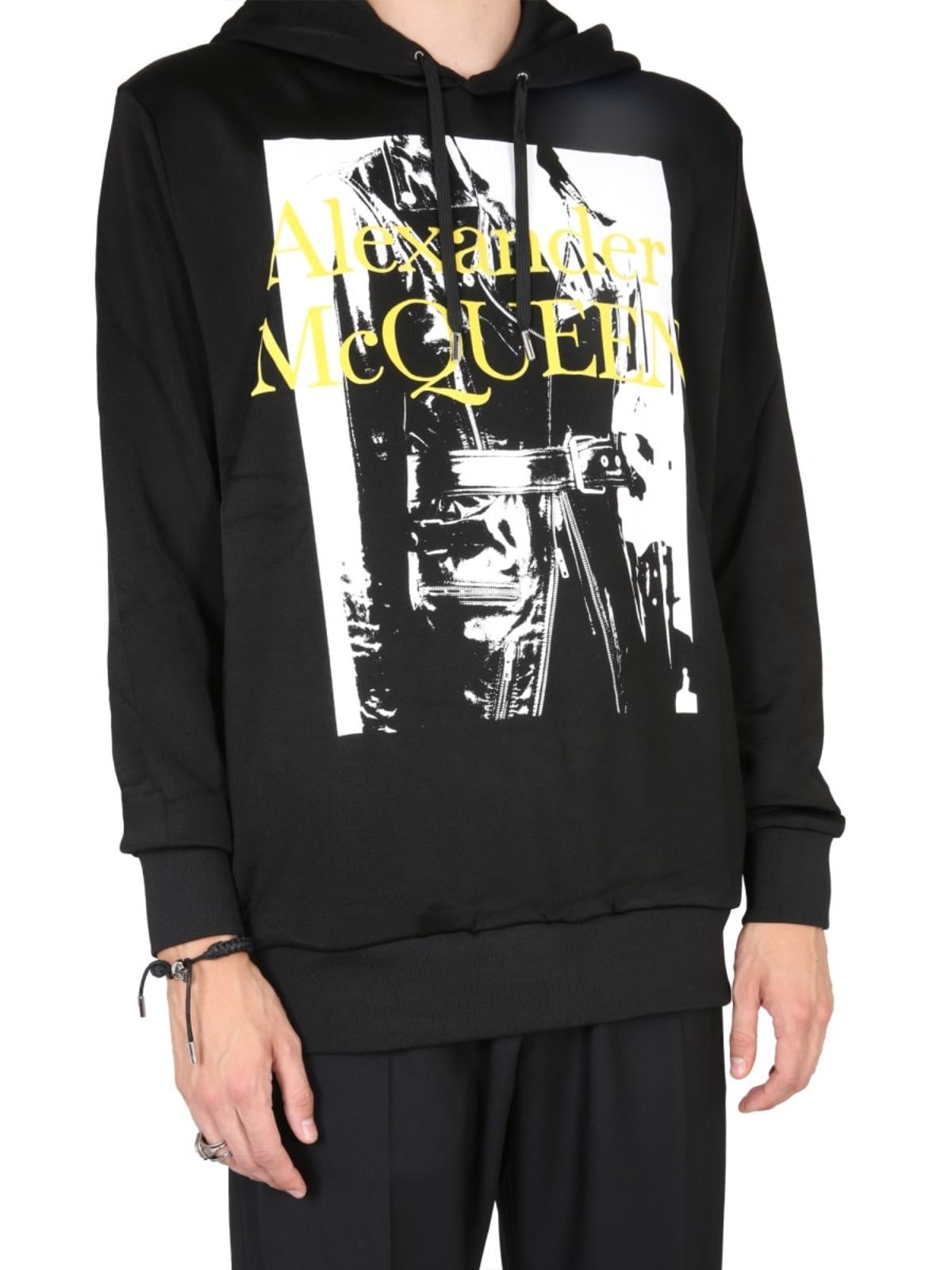 Alexander McQueen Sweatshirt With Atelier Print - Black - Image 4 of 4