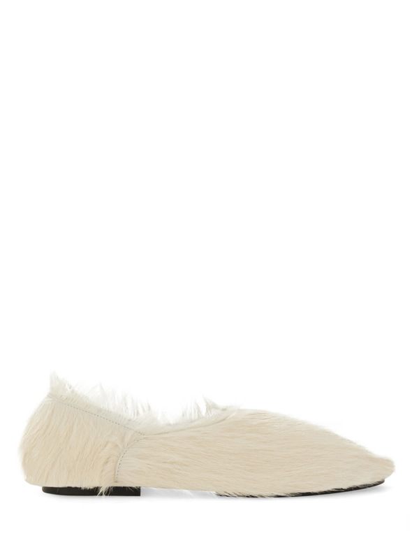 Jil Sander Low Leather Slipper - Ivory