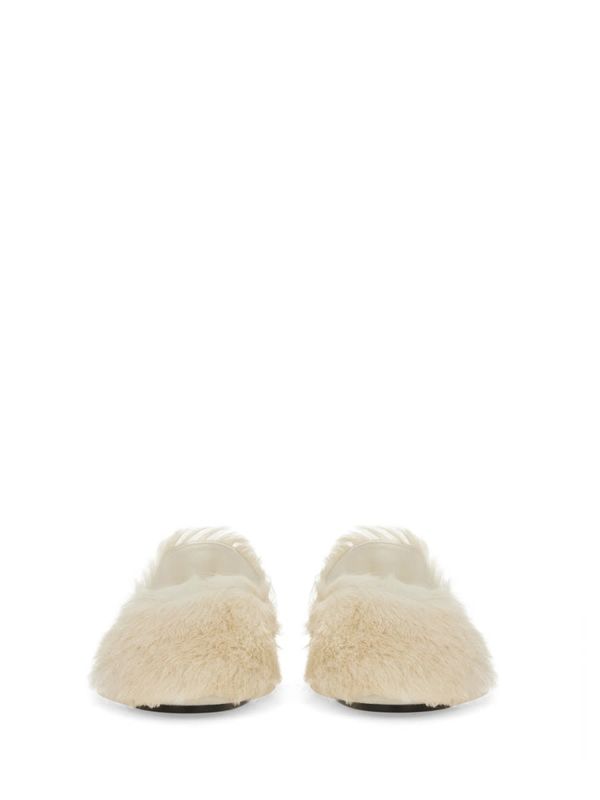 Jil Sander Low Leather Slipper - Ivory