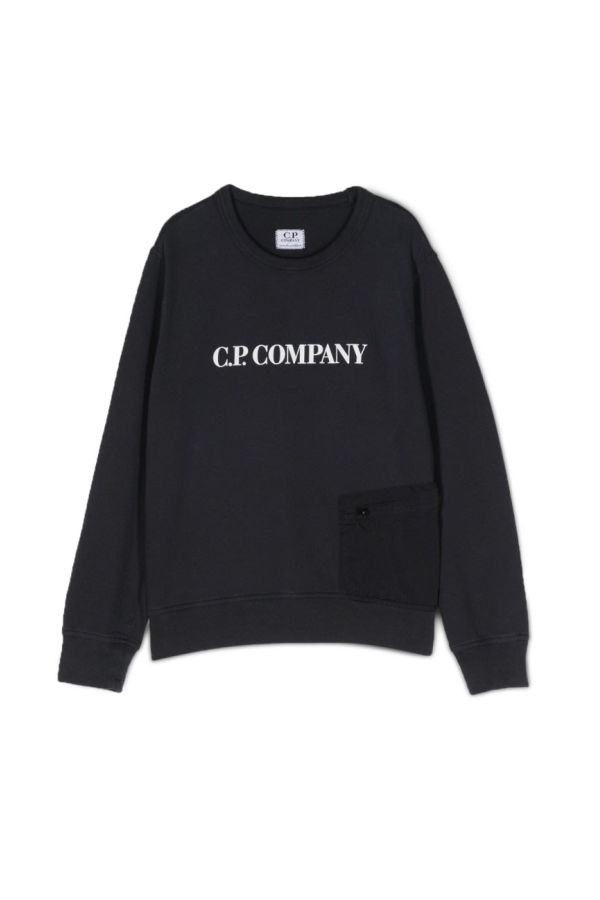 KIDS C.P. Company Pocket Crewneck Sweatshirt - Blue