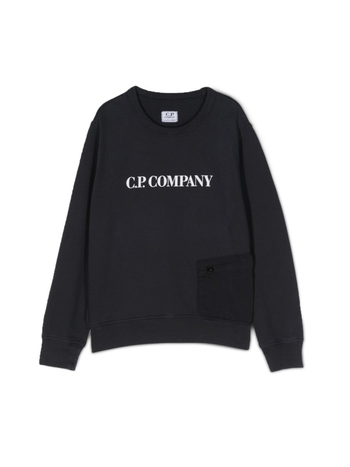 KIDS C.P. Company Pocket Crewneck Sweatshirt - Blue - Image 1 of 3