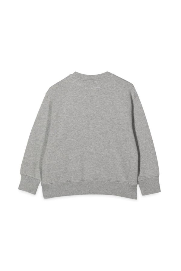 KIDS MM6 Maison Margiela MM OK Crewneck Sweatshirt - Gray