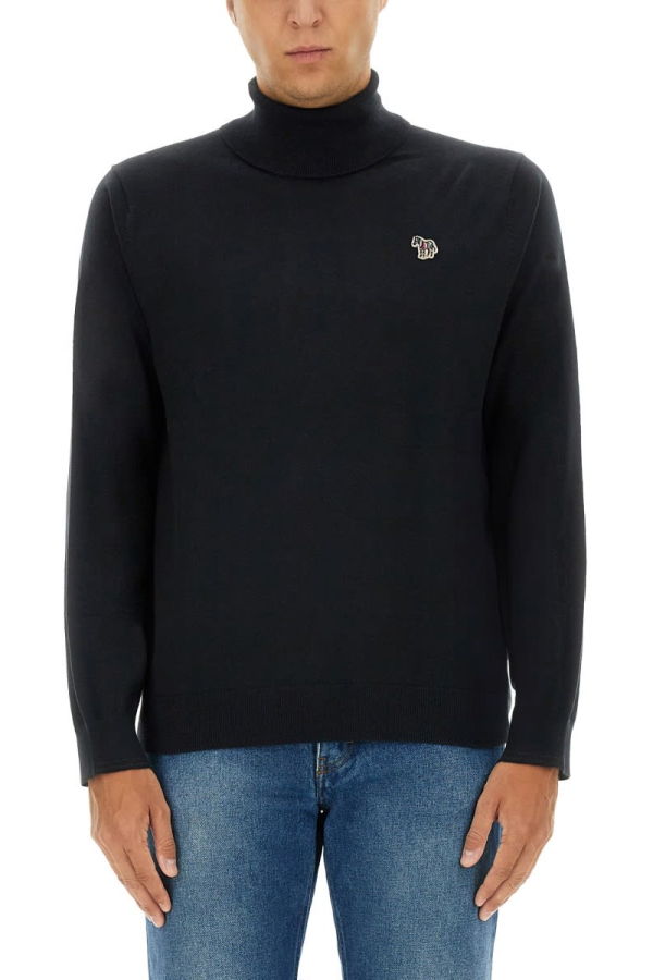 PAUL SMITH PS by Paul Smith Zebra Shirt - Black