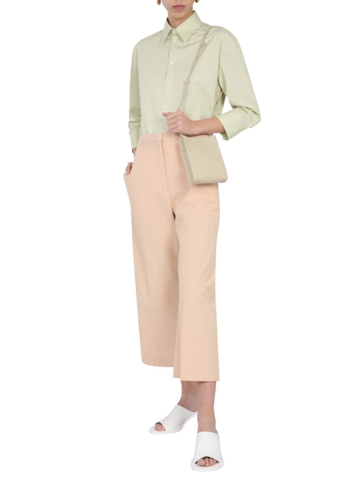 Jil Sander Cropped Trousers - Pink - Image 2 of 4