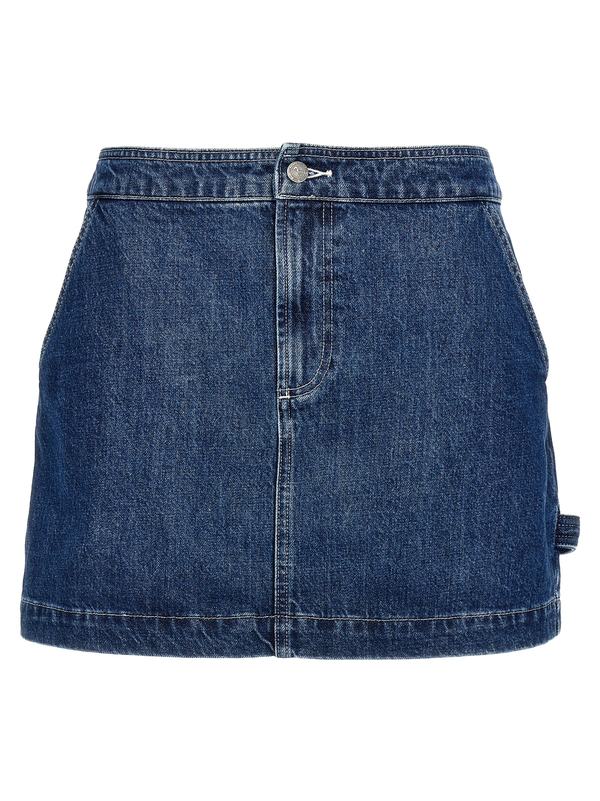 A.P.C. Christie Mini Skirt - Blue