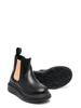 KIDS Alexander McQueen Ankle Boot With Contrasting Elastic On The Side Boot - Black - Thumbnail 2