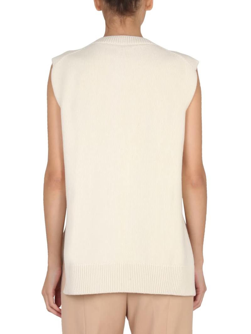 Jil Sander Wool Vest - Ivory