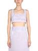 Jil Sander Embroidery Top - Lilac - Thumbnail 1