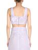 Jil Sander Embroidery Top - Lilac - Thumbnail 3