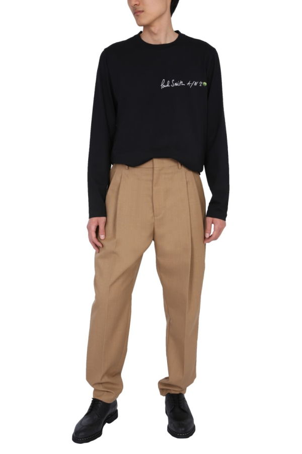 PAUL SMITH Long Sleeve T-shirt - Black