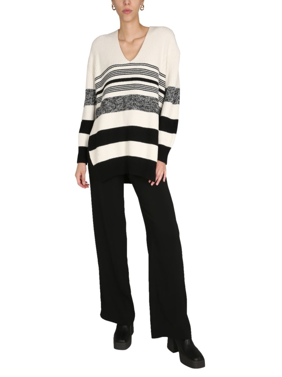 Proenza Schouler White Label V-neck Sweater - White - Image 2 of 4