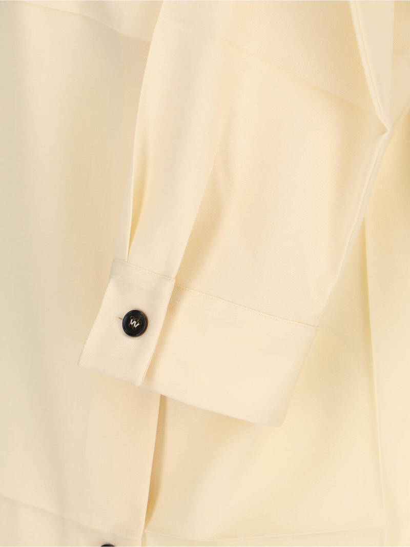 Jil Sander Virgin Wool Shirt - Cream