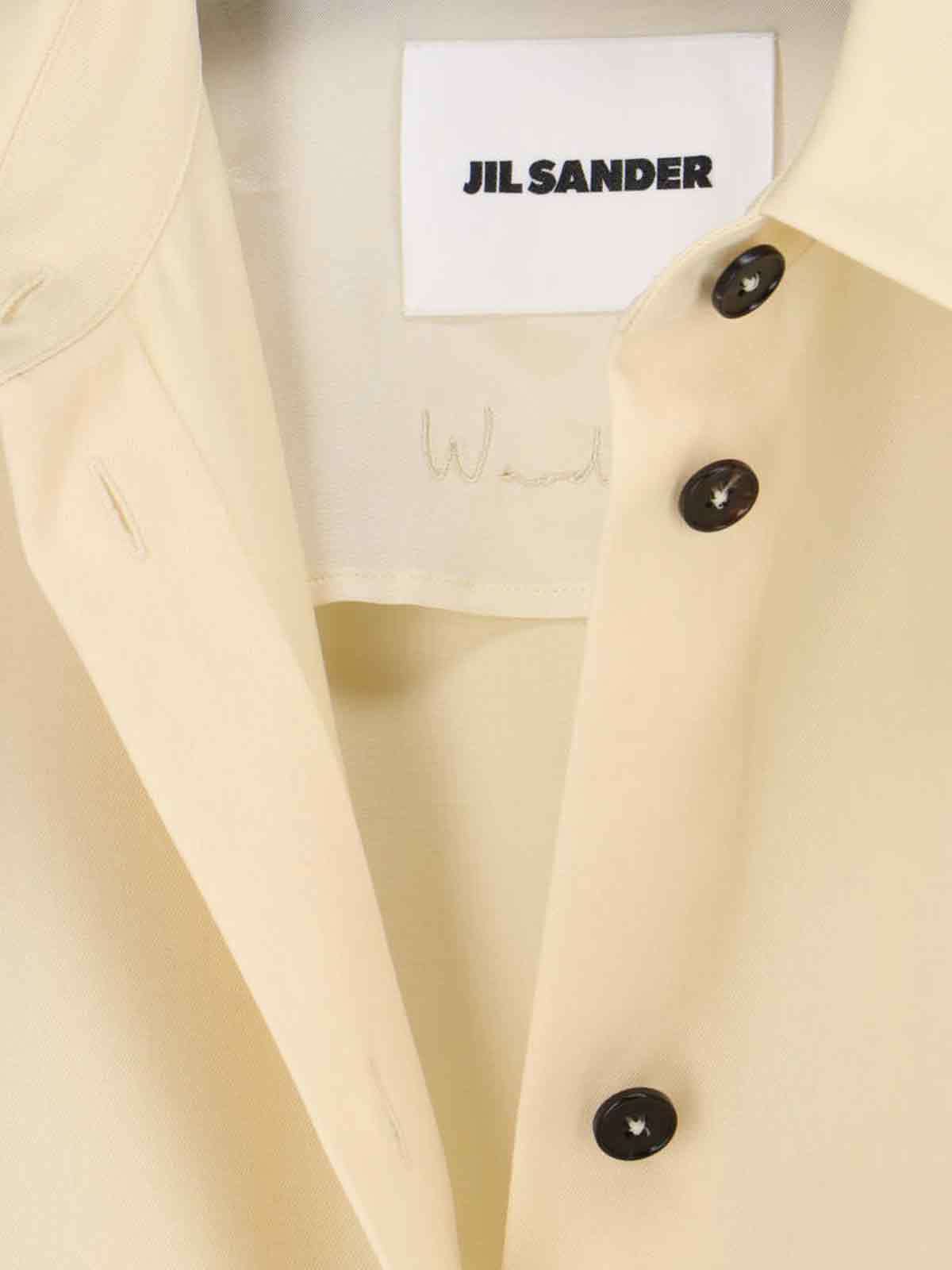 Jil Sander Virgin Wool Shirt - Cream - Image 5 of 5