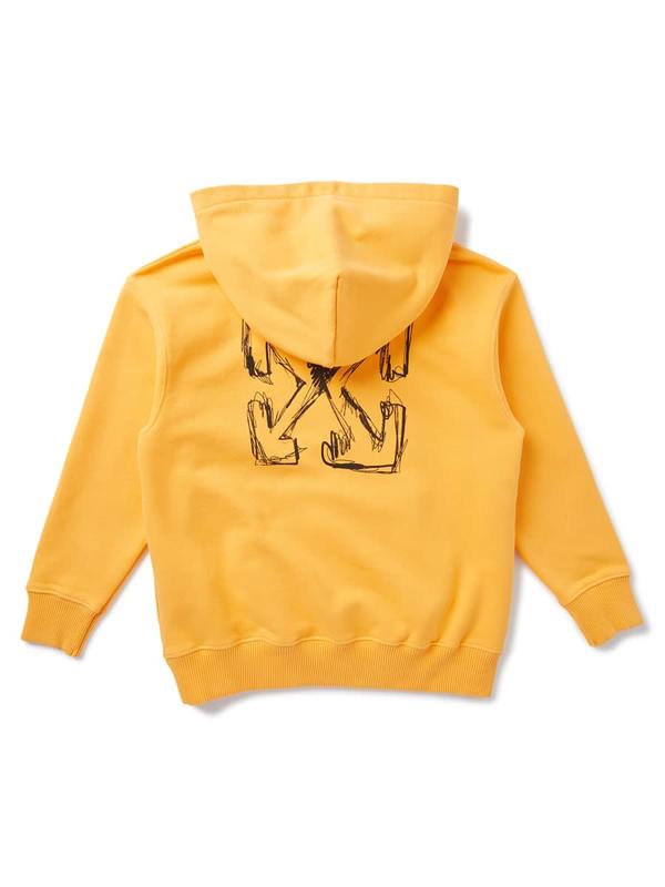 KIDS Off-White Arrowsketch Hoodie - Yellow