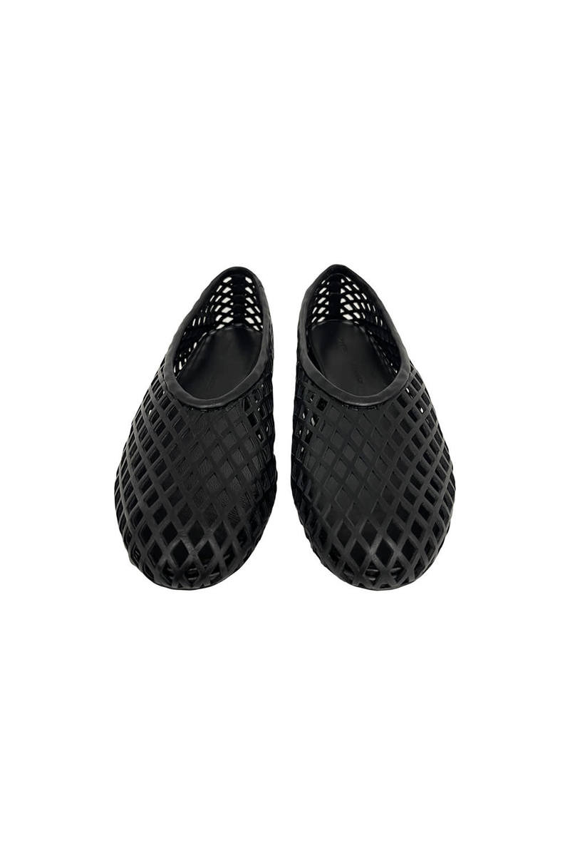 Proenza Schouler Perforated Ballerina Flat - Black